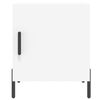vidaXL Tables de chevet 2 pcs blanc 40x40x50 cm bois d&rsquo;ing&eacute;nierie