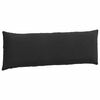 vidaXL Coussins de canap&eacute; 2 pcs Noir 120 x 40 cm