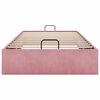 vidaXL Cadre de lit ottoman sans matelas rose 90x200 cm velours