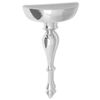 vidaXL Table console / &eacute;tag&egrave;re murale 35 x 17 x 81 cm Aluminium Argent&eacute;