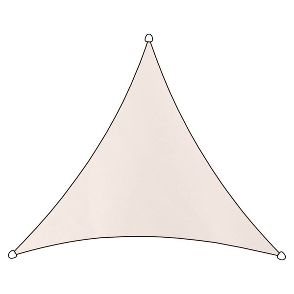 Livin'outdoor Tissu d'ombrage Polyester Triangle 3,6x3,6x3,6 m Taupe