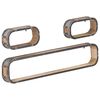 vidaXL Ensemble d'&eacute;tag&egrave;res murales 3 pcs Bois solide de manguier