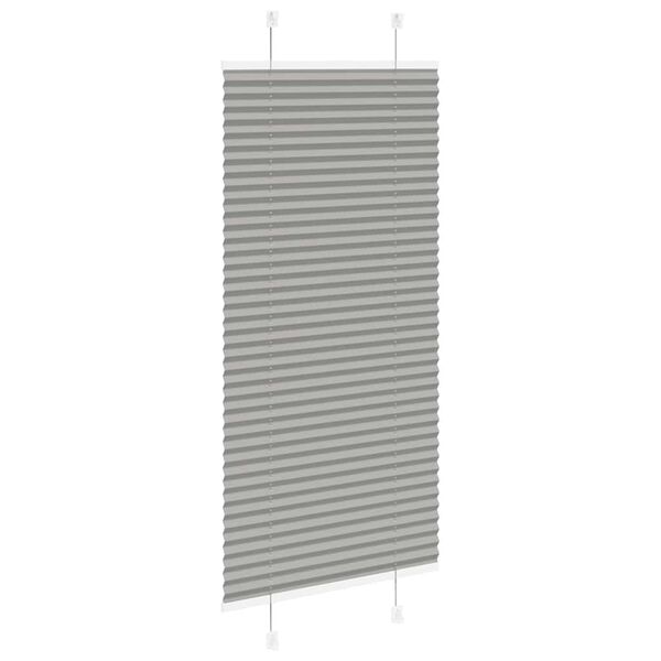 vidaXL Store pliss&eacute; anthracite 55x150 cm largeur du tissu 54,4 cm