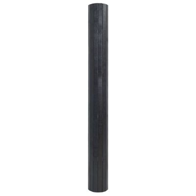 vidaXL Tapis rectangulaire gris 100x200 cm bambou