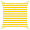 vidaXL Voile d'ombre Jaune et blanc 2 x 2 m 100 % polyester Oxford
