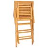 vidaXL Chaises pliantes, lot de 4, 56 x 63 x 90 cm, en bois de teck massif