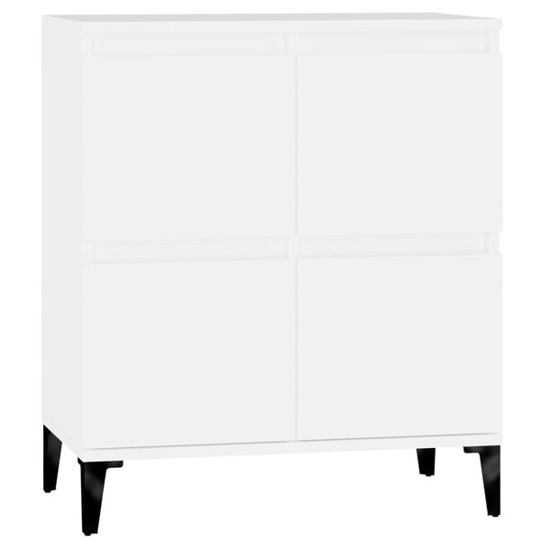 vidaXL Buffet Blanc 60x35x70 cm Bois d'ingénierie