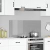 vidaXL Protection de cuisine Gris clair 110 x 50 cm verre tremp&eacute;
