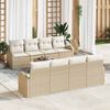vidaXL Ensemble de canapé de jardin Beige 55 x 55 x 37 cm polyrotin