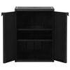 vidaXL Armoire de rangement de jardin Noir 65x45x88 cm PP Rotin