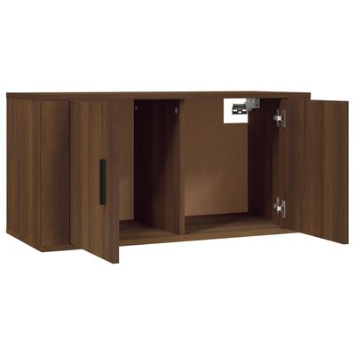 vidaXL Meubles TV muraux 3 pcs chêne marron 80x34,5x40 cm