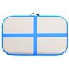 vidaXL Tapis gonflable de gymnastique avec pompe 60x100x15 cm PVC Bleu