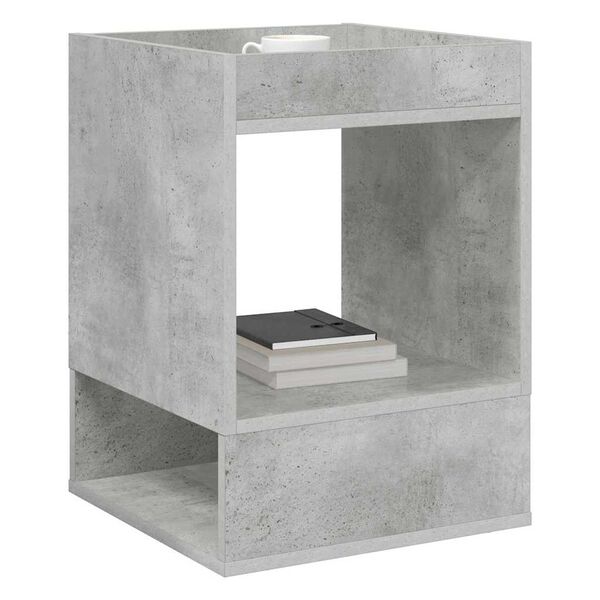 vidaXL Table d'appoint 2 pcs Gris b&eacute;ton 40 x 40 x 56 cm
