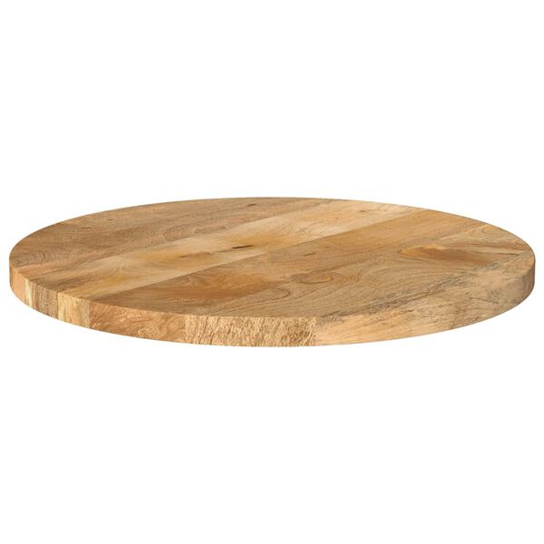 vidaXL Dessus de table &Oslash; 50x3,8 cm rond bois de manguier massif