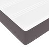 VidaXL Cadre de lit ottoman avec matelas gris 120x200 cm similicuir