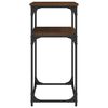 vidaXL Table console ch&ecirc;ne marron 100x35,5x75 cm bois d'ing&eacute;nierie