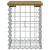 vidaXL Banc de jardin design gabion 33x31x42 cm bois de pin impr&eacute;gn&eacute;