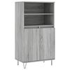 vidaXL Buffet haut Sonoma gris 60x36x110 cm Bois d'ing&eacute;nierie