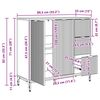 vidaXL Buffet Bois ancien 89,5 x 33 x 82 cm Bois d'ing&eacute;nierie
