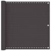 vidaXL &Eacute;cran de balcon Anthracite 90 x 1000 cm HDPE et Aluminium
