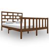 vidaXL Cadre de lit Marron miel Bois de pin massif 120x200 cm