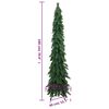 vidaXL Arbre de Noël artificiel pré-éclairé avec 100 LED 180 cm
