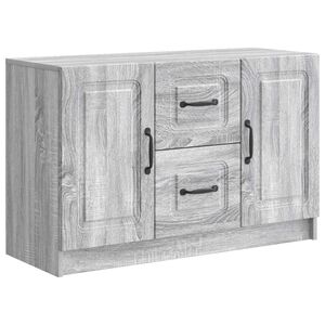 vidaXL Buffet Sonoma gris 89 x 34,5 x 57 cm Bois d'ing&eacute;nierie