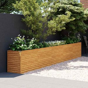 vidaXL Jardini&egrave;re sur&eacute;lev&eacute;e 482 x 50 x 69 cm Acier Corten