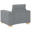 vidaXL | Ensemble de Canap&eacute;s | avec coussin avec oreiller Gris tissu