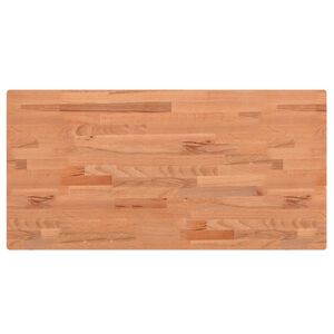 vidaXL Comptoir de salle de bain 80x40x1,5 cm bois massif de h&ecirc;tre
