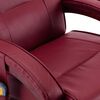 vidaXL Fauteuil de massage avec repose-pieds Rouge bordeaux Similicuir