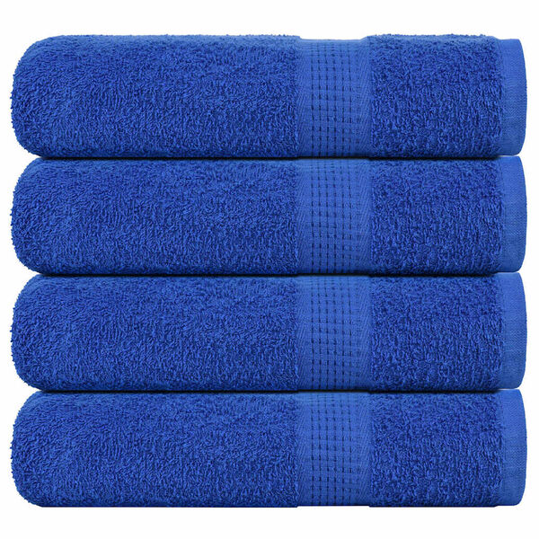 vidaXL Serviettes de douche FROGN 4 pcs bleu 70x140 cm 360 g/m&sup2;