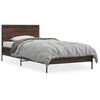 vidaXL Cadre de lit sans matelas ch&ecirc;ne marron 90x190 cm
