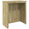 vidaXL Abri pour poubelles roulantes Bois de pin impr&eacute;gn&eacute;