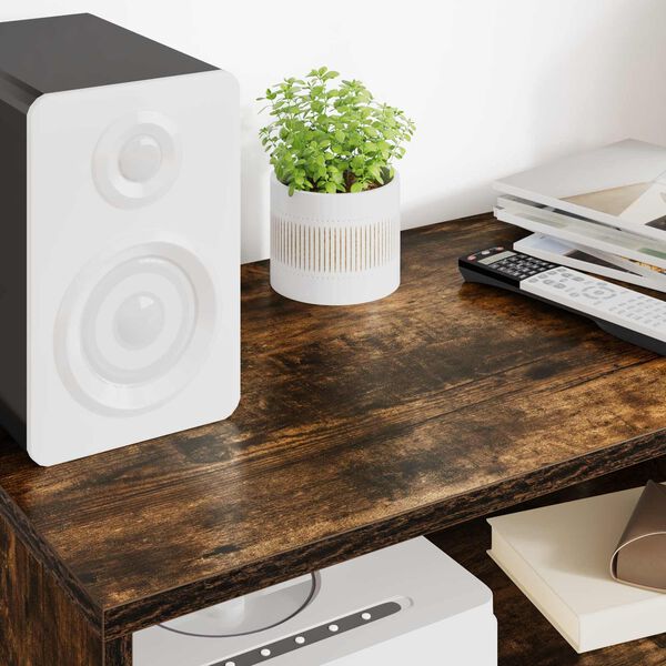 vidaXL Meuble TV Ch&ecirc;ne fum&eacute; 60 x 35 x 40 cm Bois d'ing&eacute;nierie