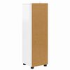 vidaXL Cabinet de salle de bain Blanc brillant 30,5 x 30 x 101 cm