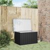 vidaXL Boîte de rangement de jardin Anthracite 109x67x65 cm