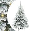 vidaXL Sapin de No&euml;l artificiel avec 150 LED Blanc 120 cm PE et PVC