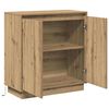 vidaXL Buffet LED Ch&ecirc;ne artisanal 71 x 34,5 x 75 cm Bois d'ing&eacute;nierie