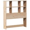 vidaXL Lit biblioth&egrave;que sans matelas 90x190 cm bois de pin massif