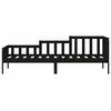 vidaXL Lit de jour sans matelas noir 80x200 cm bois de pin massif