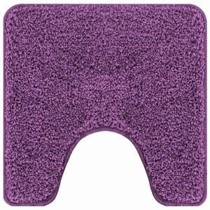 vidaXL Tapis de bain antid&eacute;rapant avec d&eacute;coupe pour toilette Pourpre