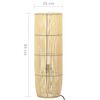 vidaXL Lampadaire sur pied Osier 84 cm E27