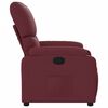 vidaXL Fauteuil inclinable Rouge bordeaux Tissu