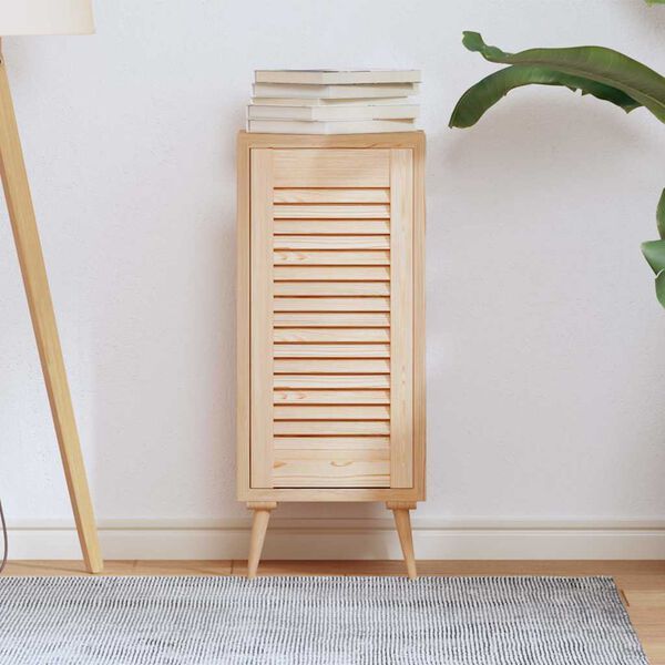 vidaXL Porte d'armoire &agrave; persiennes 61,5x29,5 cm bois de pin massif