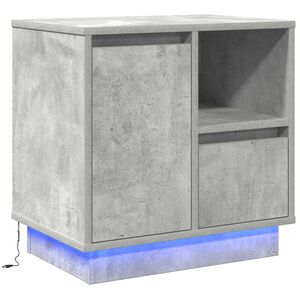 vidaXL Cabinet de chevet Gris b&eacute;ton 50 x 34,5 x 50 cm.