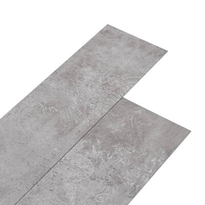 vidaXL Planche de plancher PVC autoadhésif 5,21 m² 2 mm Gris terre