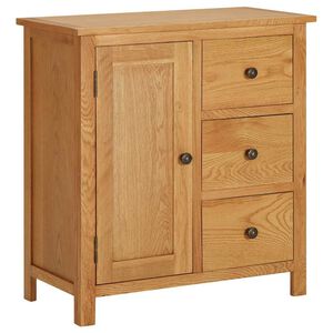 vidaXL Placard 70x35x75 cm Bois de ch&ecirc;ne massif