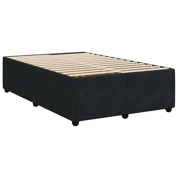 vidaXL Cadre de lit sans matelas noir 120x200 cm velours