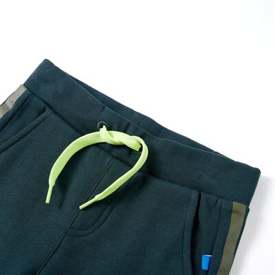 Pantalon de survêtement enfants avec cordon de serrage vert mousse 92
